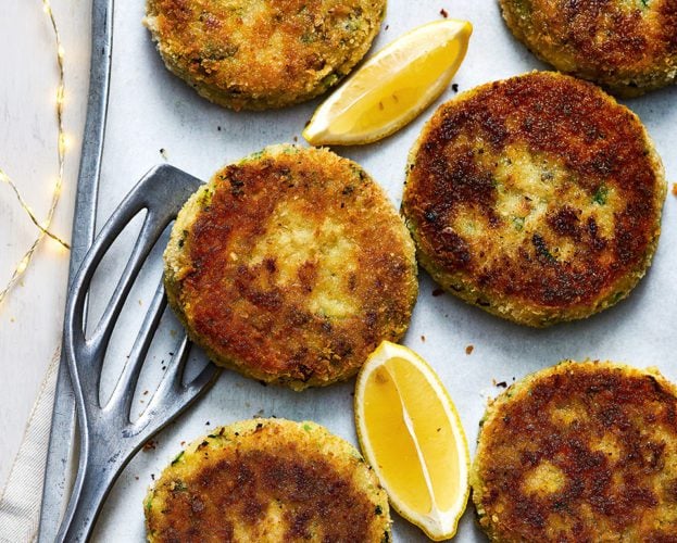 Mackerel, watercress and mustard fishcakes