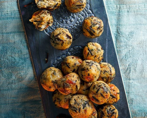Sourdough stuffing balls
