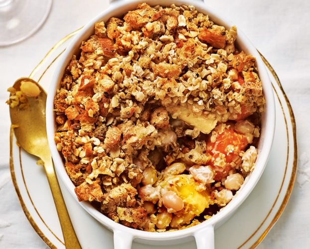 Confit parsnip and carrot crumble