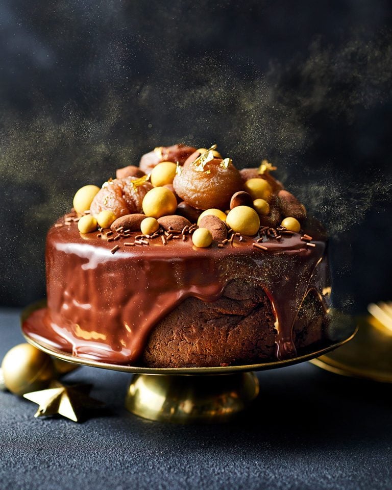 Chocolate and chestnut cake