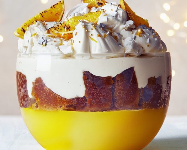 Orange and ginger cake trifle
