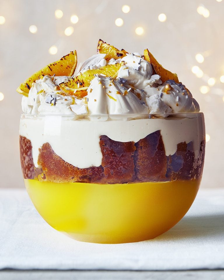 Orange and ginger cake trifle