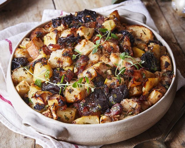 Prune and potato stuffing