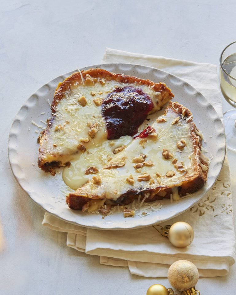 Cheesy panettone French toast