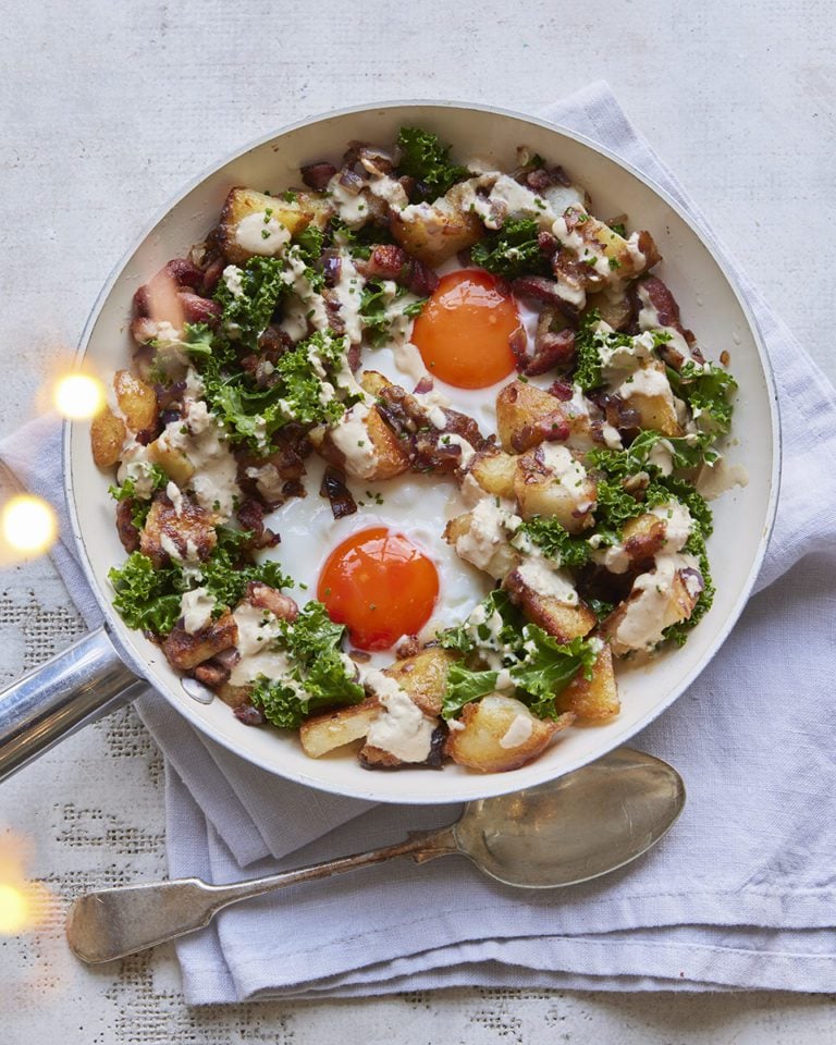 Leftover roast potato breakfast hash