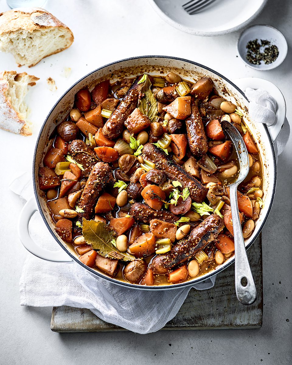 Vegan sausage casserole delicious. magazine