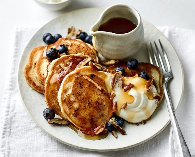 Vegan blueberry pancakes