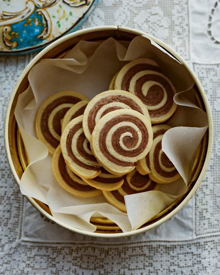 Cocoa and vanilla cookies