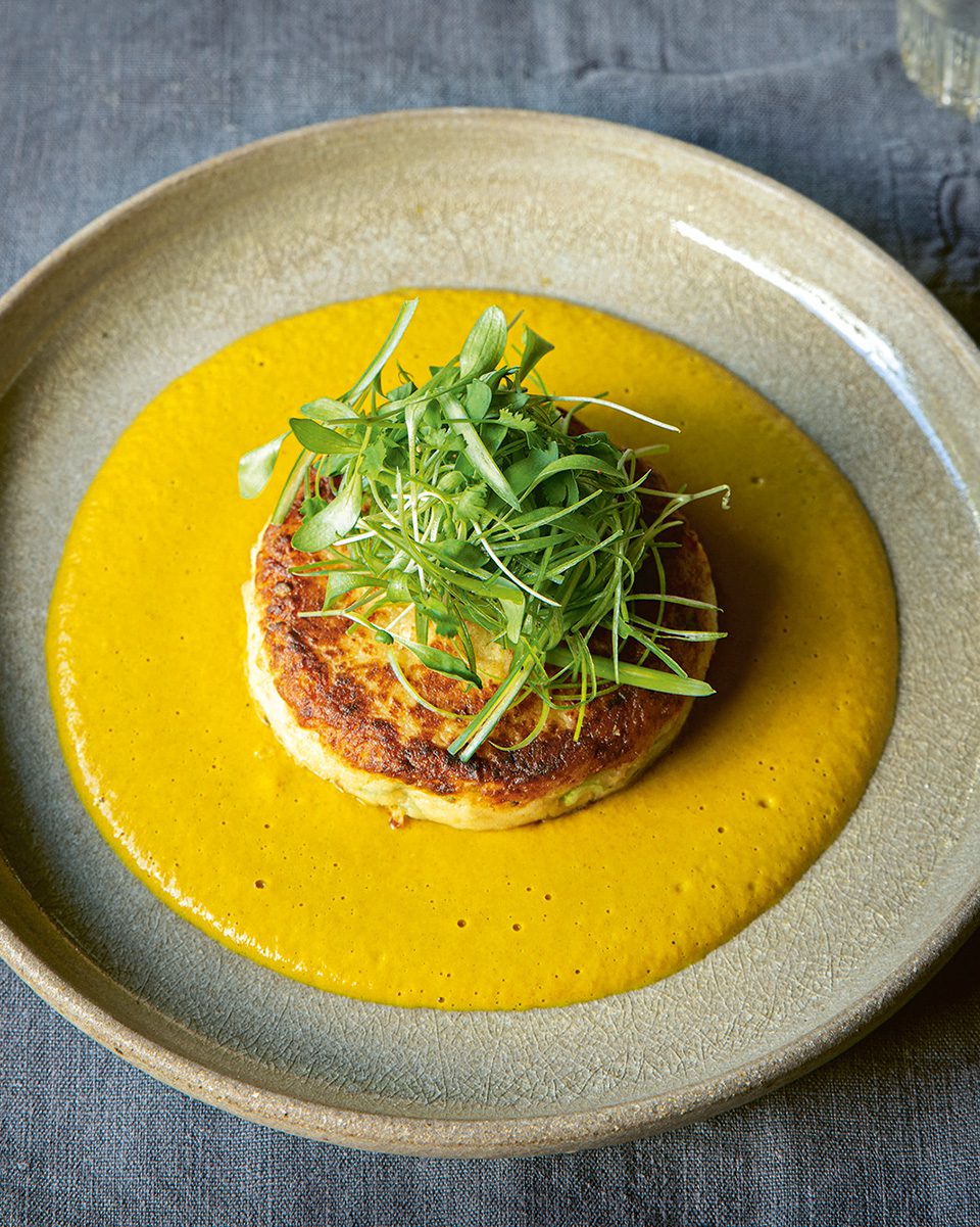 Crab cakes with katsu curry sauce - delicious. magazine
