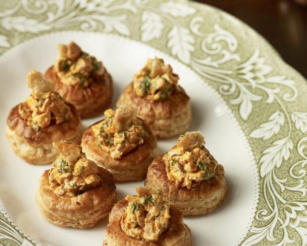 Crispy roast chicken vol-au-vents