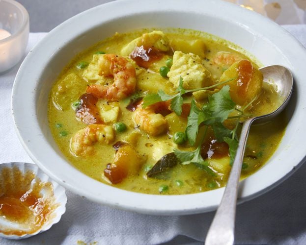 curried fish chowder
