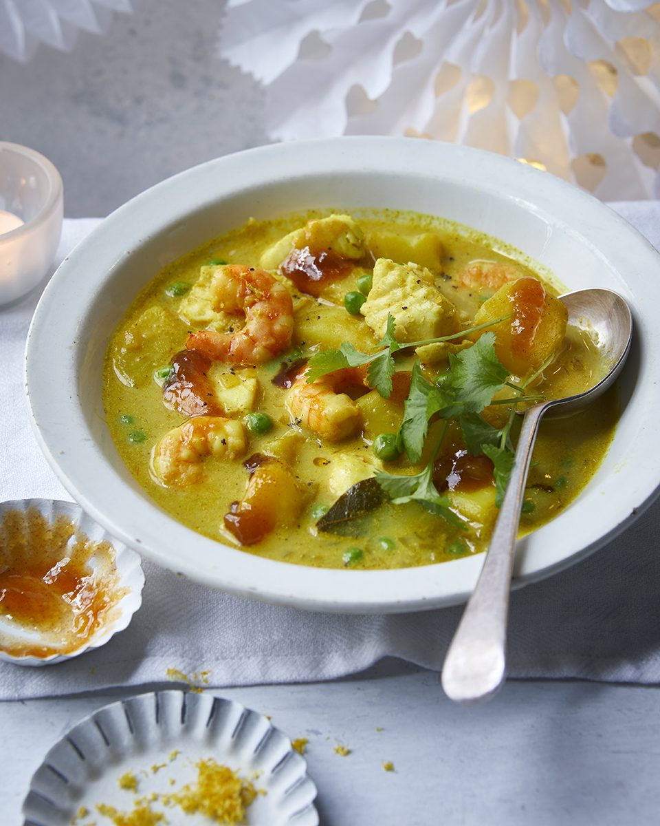 Curried fish chowder delicious. magazine
