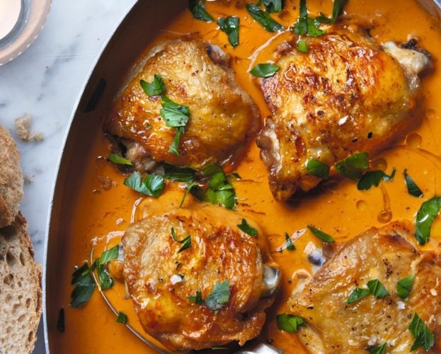 Chicken and pepper stew