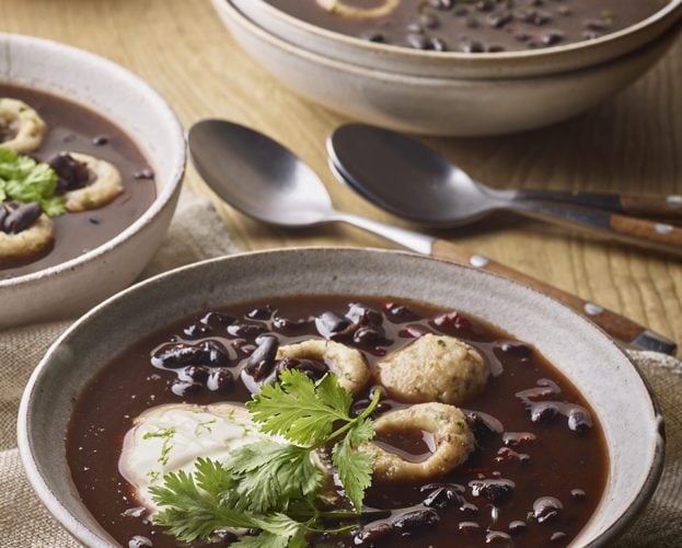 Black bean broth