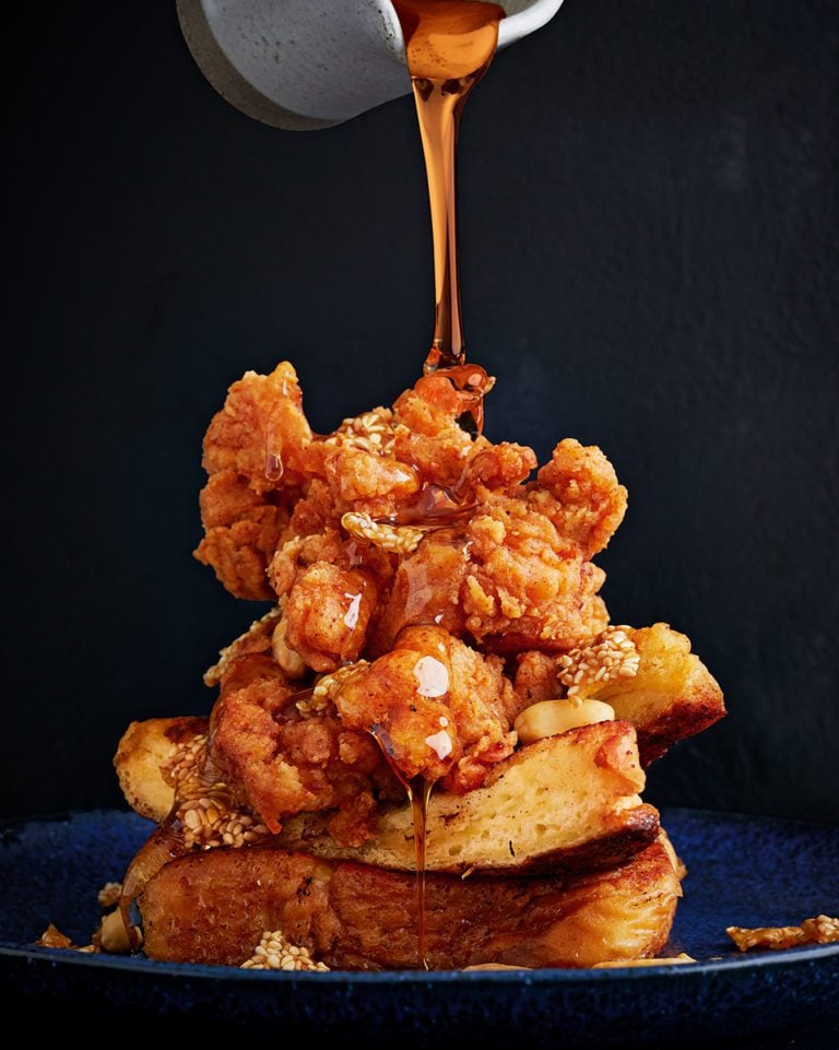 Buttermilk fried chicken French toast