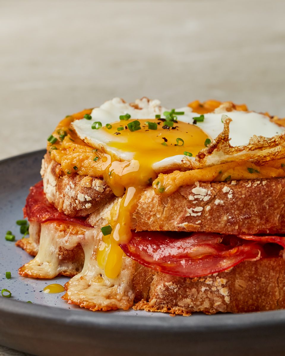 Croque Señoritas aka Manchego and chorizo toasties