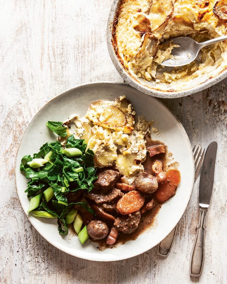 Pressure cooker beef casserole