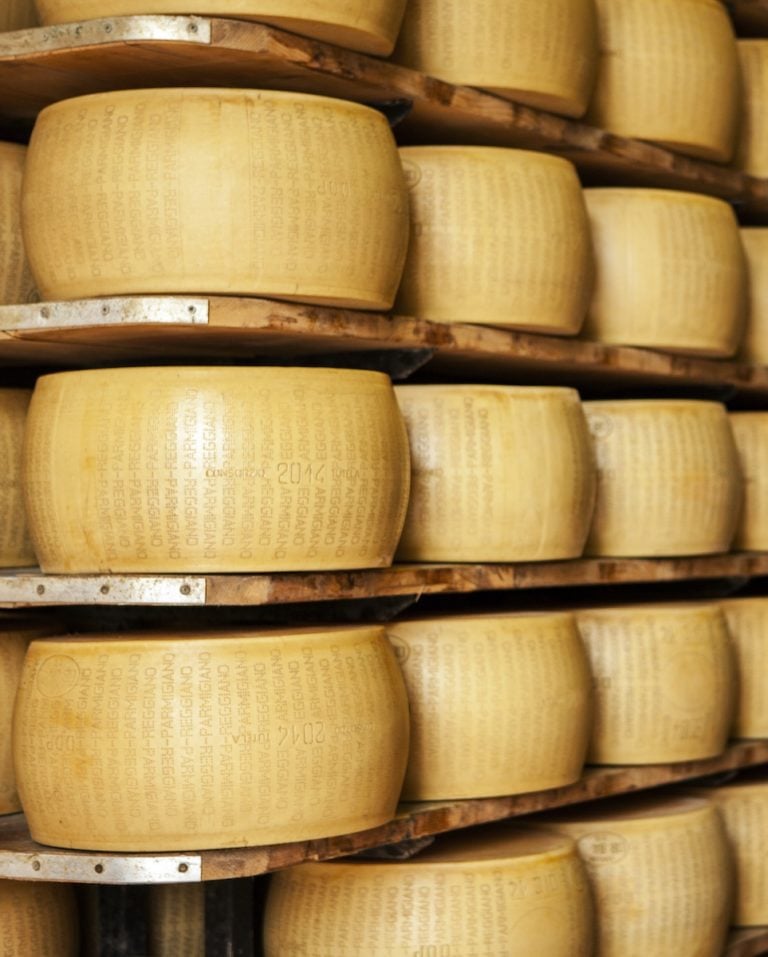 The art of making parmesan cheese