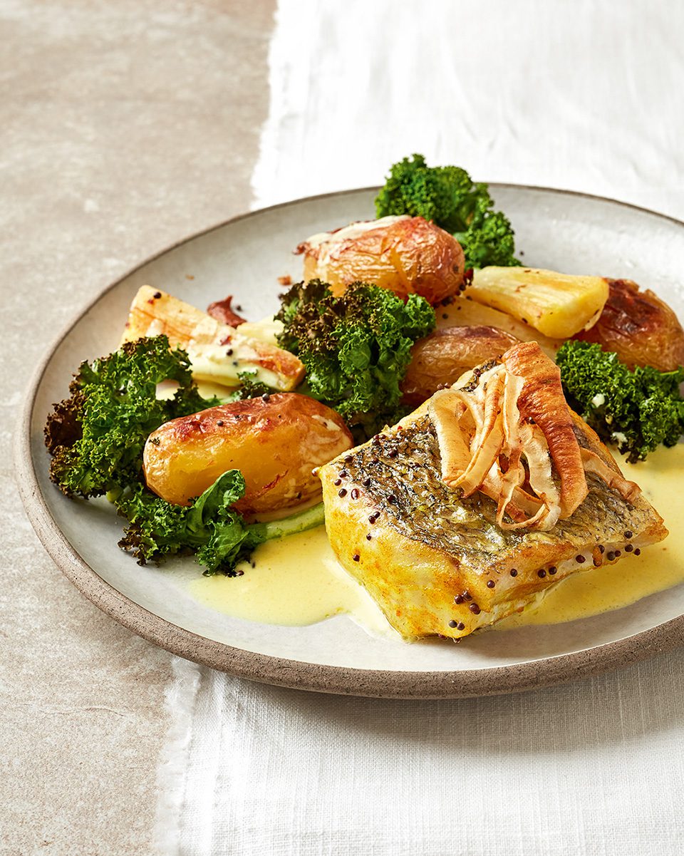 Turmericroasted hake with coconut sauce delicious. magazine