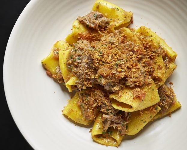 Paccheri pasta with lamb ragù