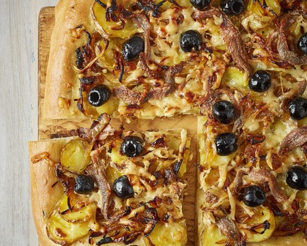 Potato pissaladière