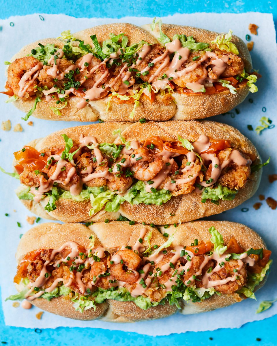 Prawn cocktail baguette with avocado relish - delicious. magazine