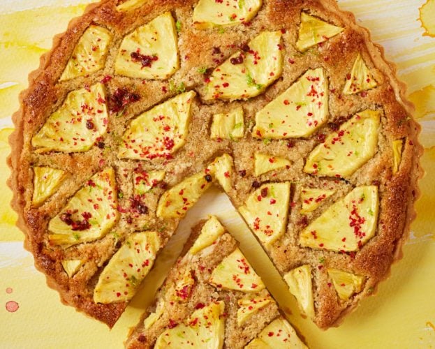 Pineapple frangipane tart