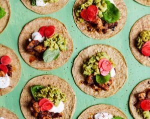 Pork belly tacos