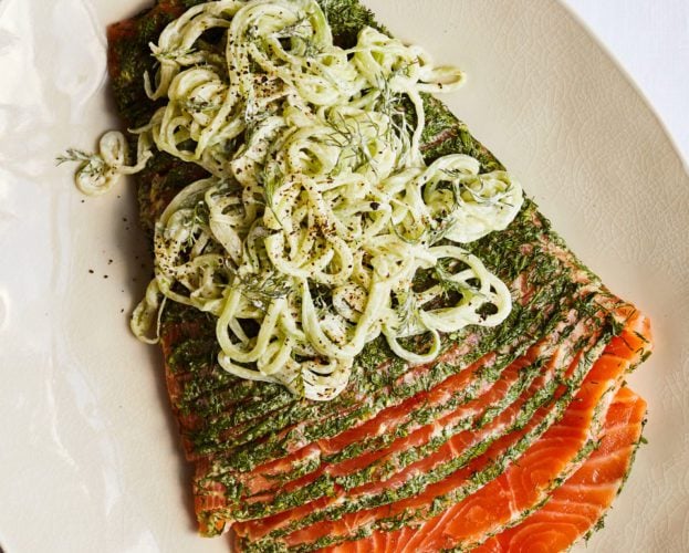 Salmon gravadlax