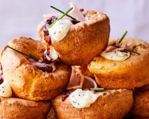 Yorkshire pudding canape