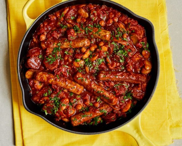 Chicken sausage casserole