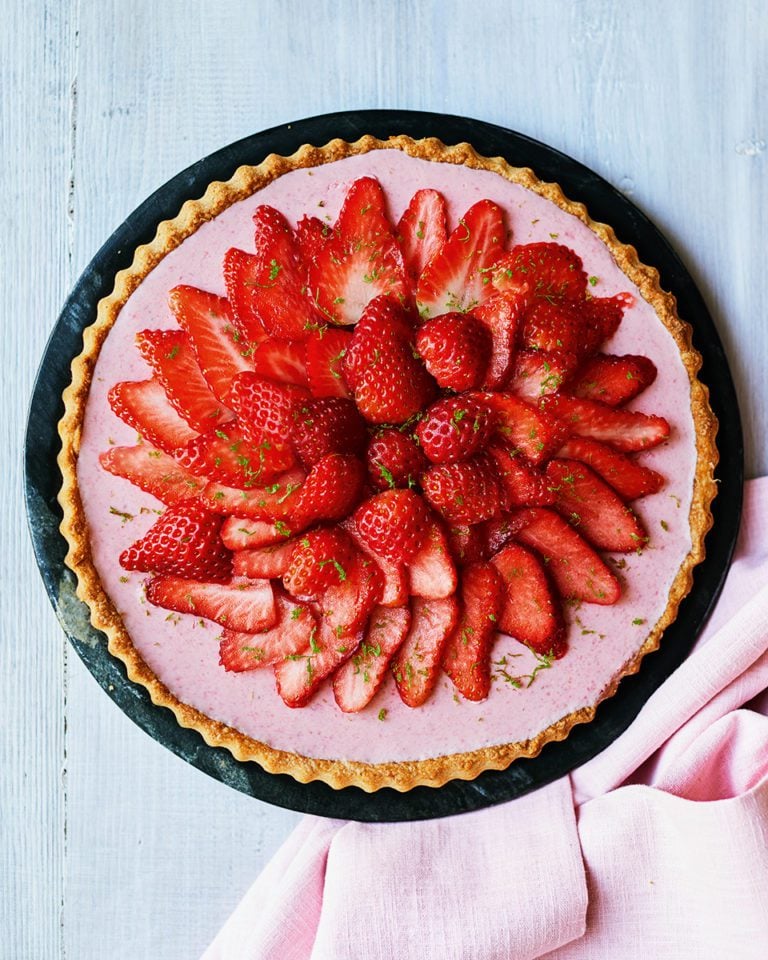 Strawberry daiquiri tart