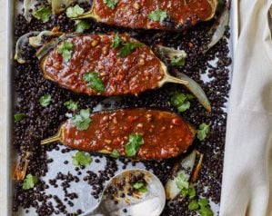 peanut butter aubergine
