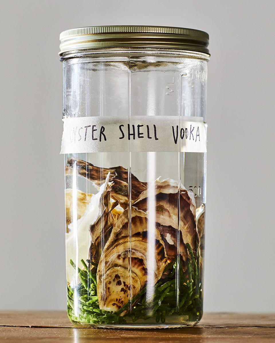 Oyster shell and samphire vodka delicious. magazine