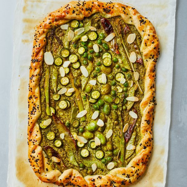 Spring veg galette