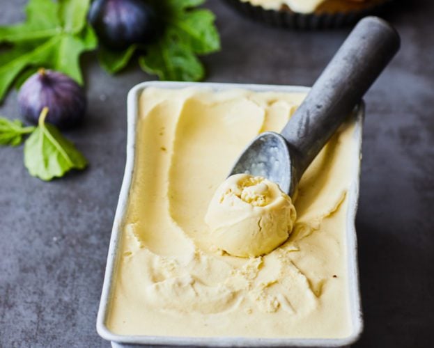 Fig leaf ice cream