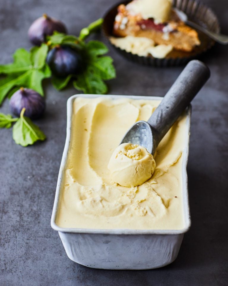 Fig leaf ice cream