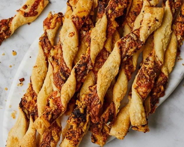 Cheese and mustard straws