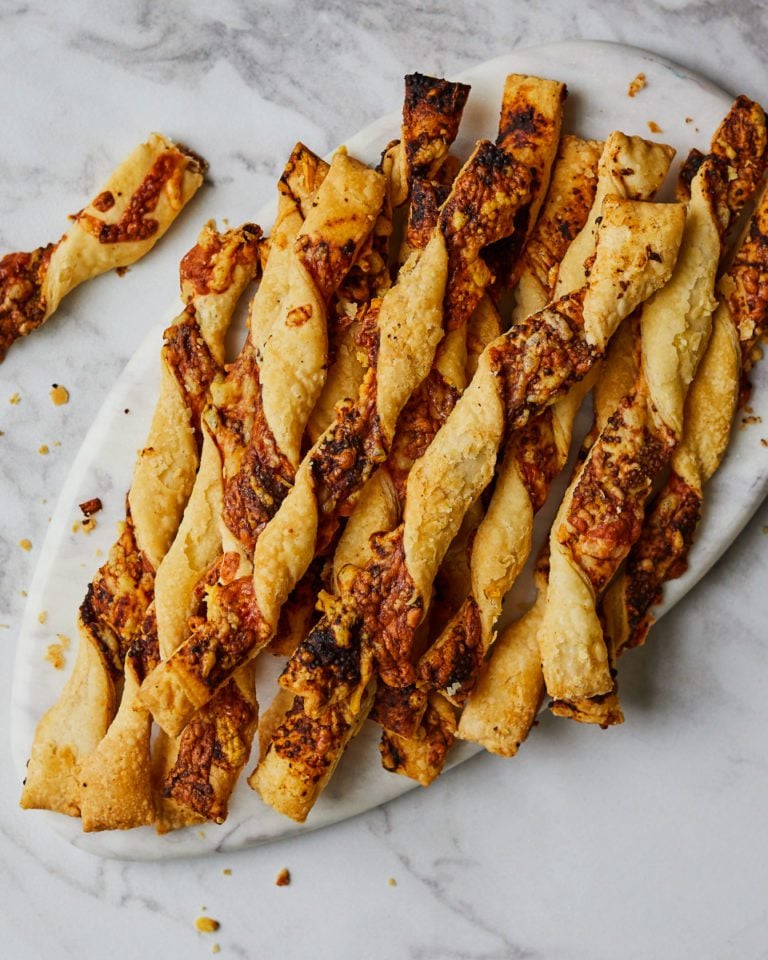 Cheese and mustard straws