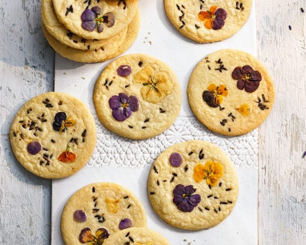 Lavender biscuits