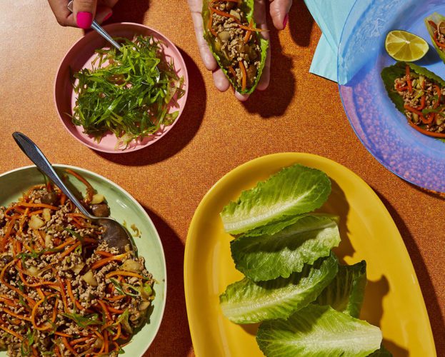 San choy bau (Chinese pork lettuce wraps)