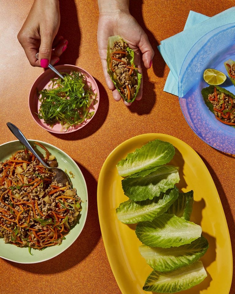 San choy bau (Chinese pork lettuce wraps)