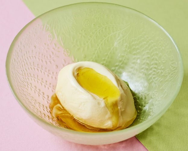 Olive oil ice cream
