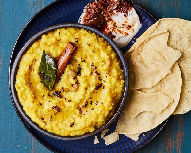 Roasted lentil khichuri