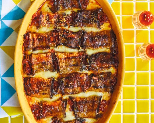 aubergine moussaka rolls