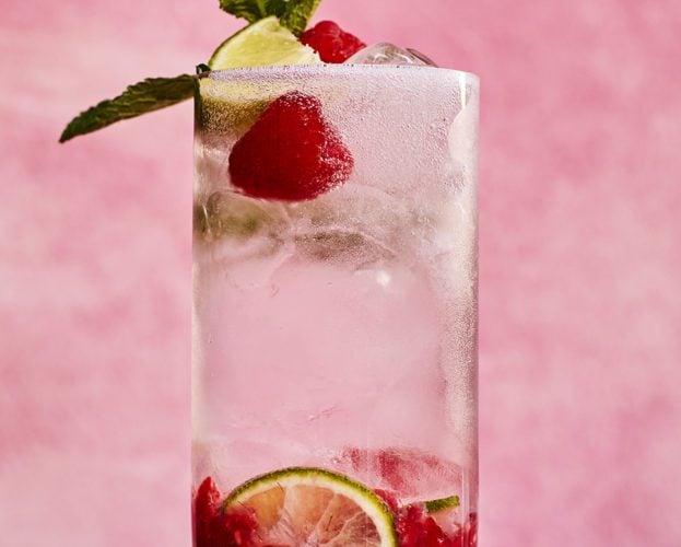 Raspberry mojito