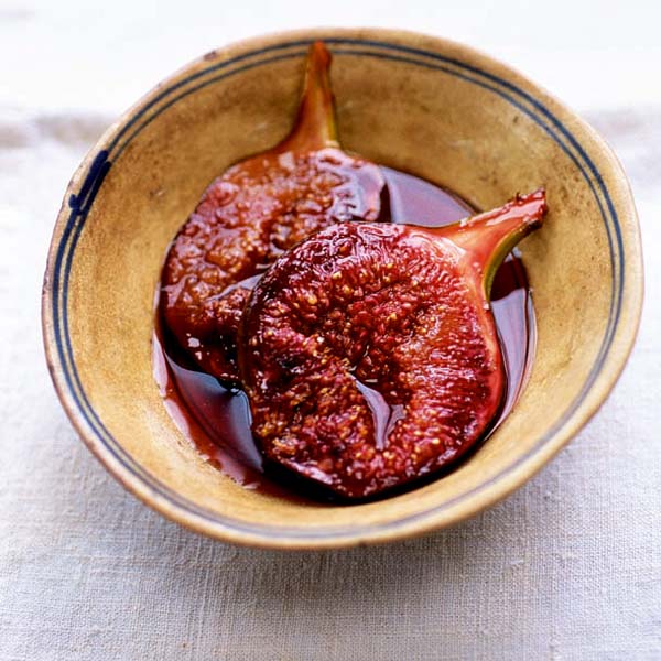 Figs, red wine and fruit jelly