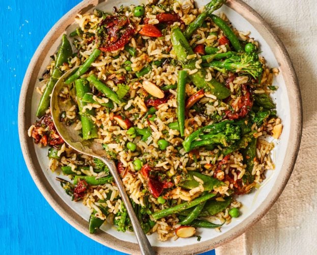 Summer rice salad