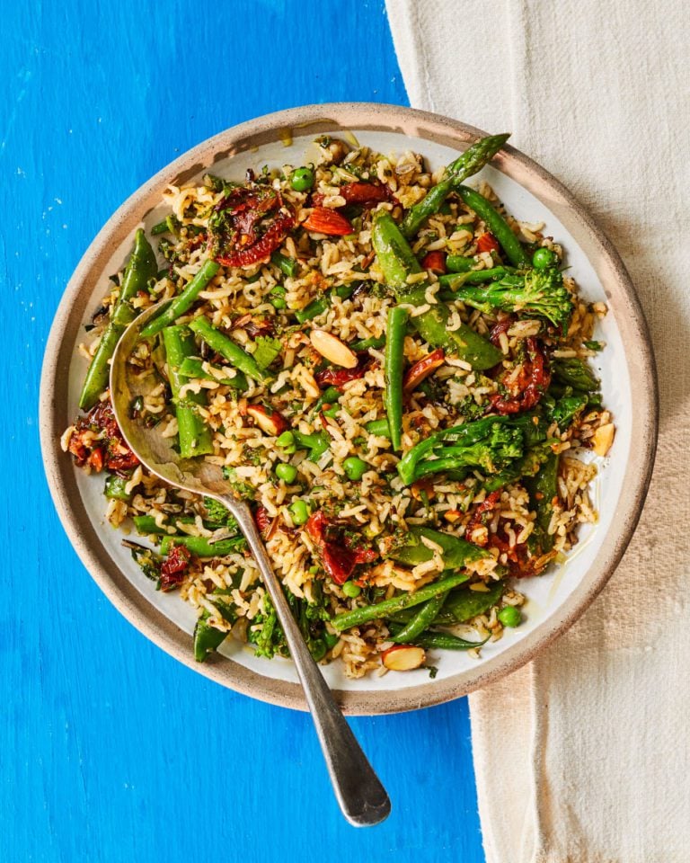 Summer rice salad