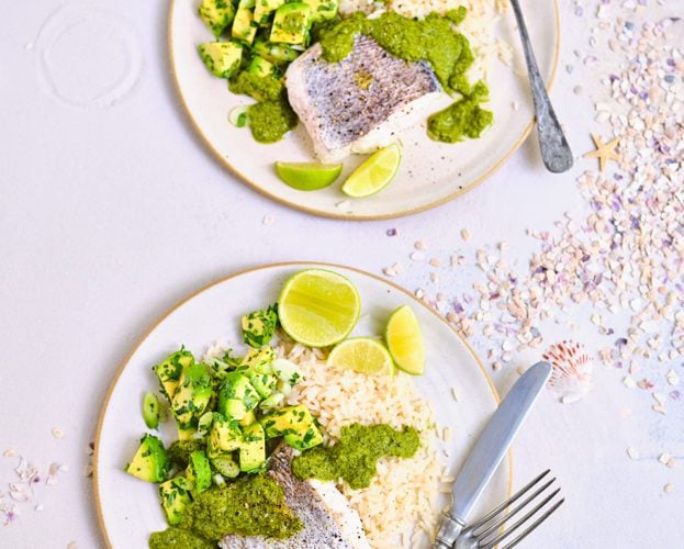 Hake with mojo verde